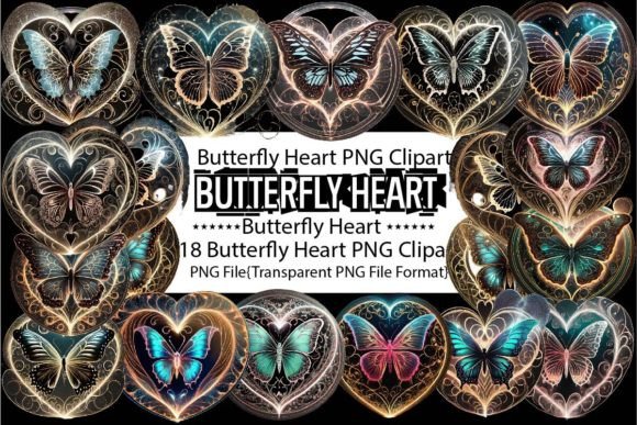 Butterfly Heart Sublimation Bundle