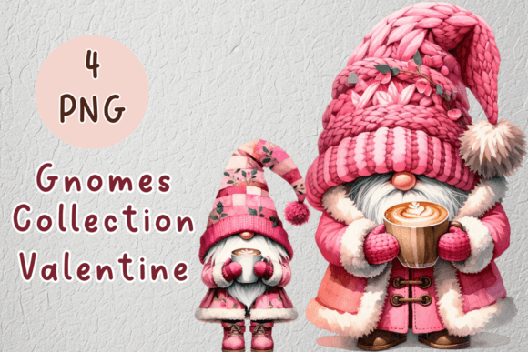 Cozy Winter Gnome Pink Collection