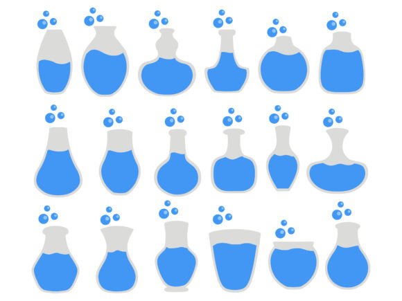 Glass Water Background Illustration