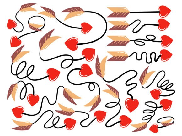 Heart Arrow Valentines Day Background