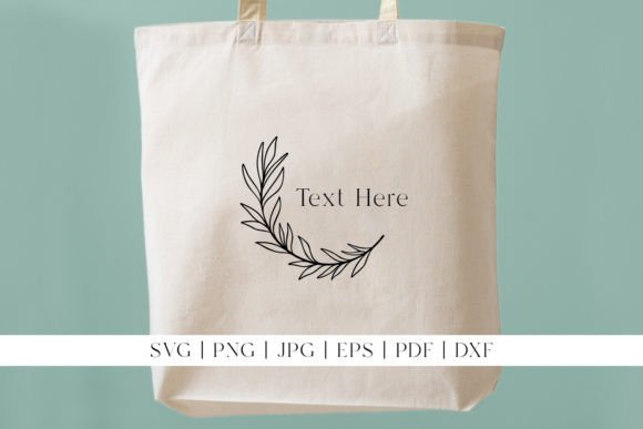Leaf Border Rounded Botanical Frame