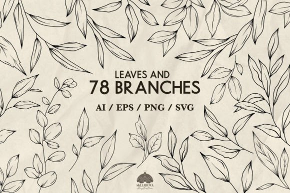 Leaves and Branches SVG PNG EPS