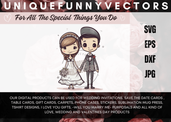 Love and Marriage Stick Figures SVG 3043
