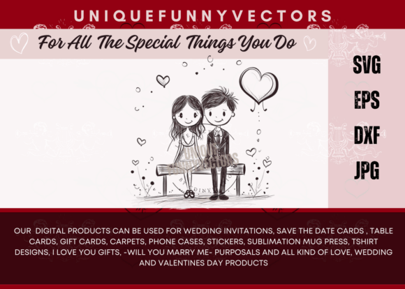 Love and Marriage Stick Figures SVG 3421
