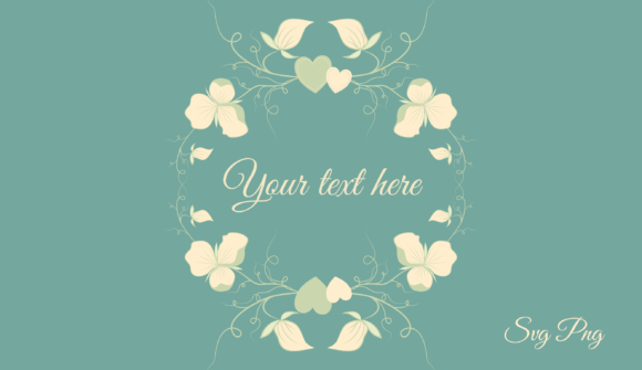 Romantic Frame Embroidery Design